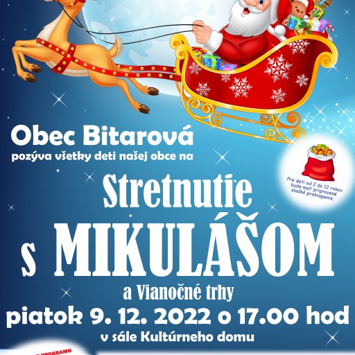 Obec Bitarová - Mikuláš 2022